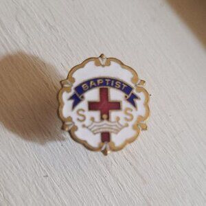 Baptist Church Holy Cross Antique Lapel Pin